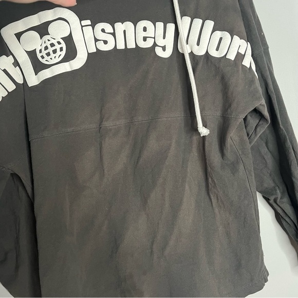 Disney World Hooded Spirit Jersey Adult Small Disney Parks Grey FLAWED. - Picture 5 of 7